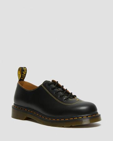 Zapatos con Cordones Dr Martens Glyndon Vintage Smooth Cuero Hombre Negros | MX 233FDN